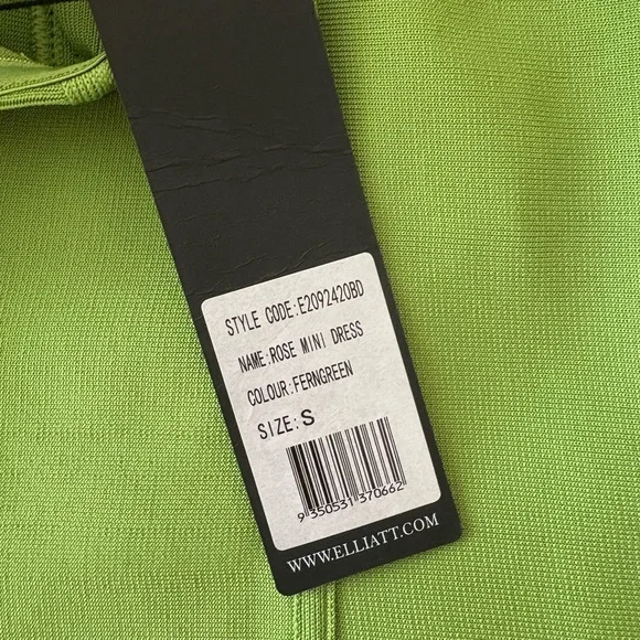 Elliatt Rose Mini Dress in Fern Green - Picture 4 of 6